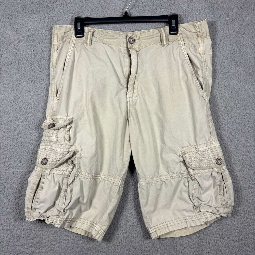 Buckle Black Cargo Shorts Mens 34 Khaki Ramble Standard Fit Cotton BBGK3700